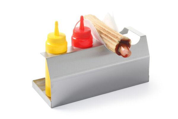 Support hotdog inox 260x110x118 mm