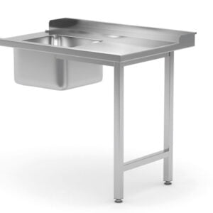 Table de chargement droite pour lave-vaisselle avec évier