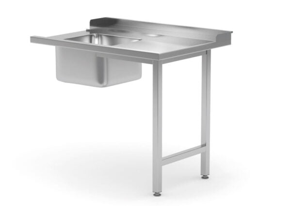 Table de chargement droite pour lave-vaisselle avec évier