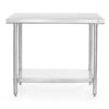 Table de travail inox inox 1200x600x850 mm Budget – Image 2