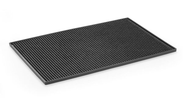 Tapis de bar 455x305x10 mm caoutchouc noir – Image 2