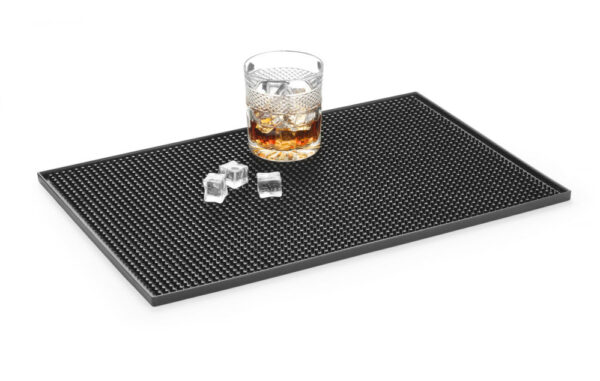 Tapis de bar 455x305x10 mm caoutchouc noir – Image 3