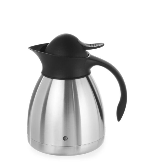 Verseuse isotherme 1,5 l inox PP noir