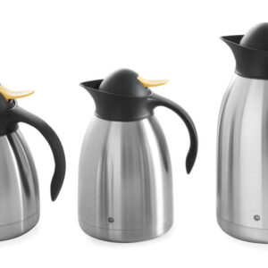Verseuse isotherme 1 l inox PP noir/jaune