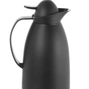 Verseuse isotherme noir 1 l bouteille intérieure en verre
