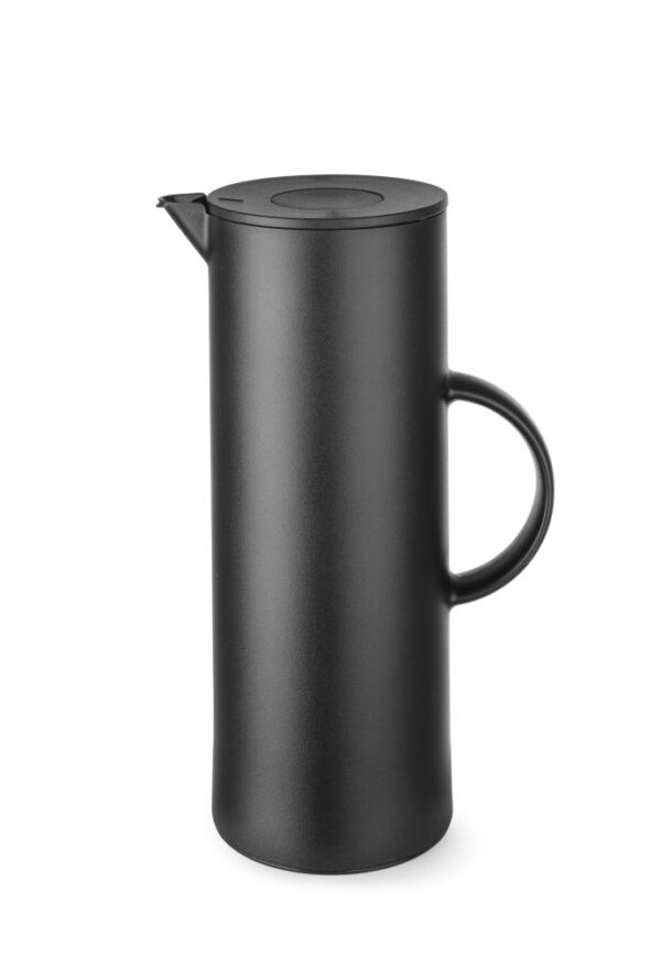 Verseuse isotherme noir 1 l PP bouton poussoir