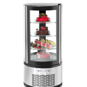 Vitrine de présentation pâtisserie ronde 100 l
