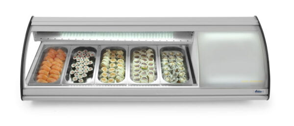Vitrine de sushi réfrigérée 63 l 5x GN 1/3