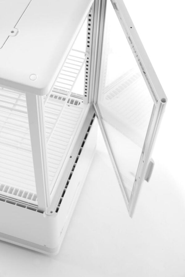 Vitrine de table blanc 98 l anti-buée hauteur 1116 mm – Image 3