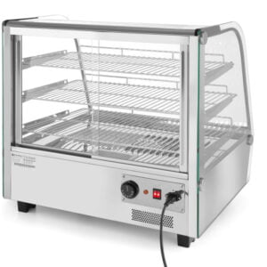 Vitrine de table chauffante 3 niveaux 230V 1100W