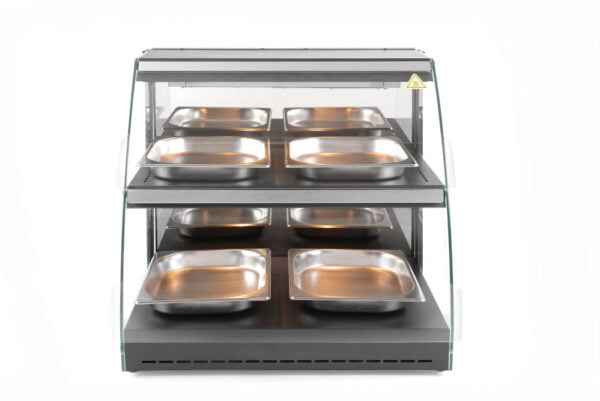 Vitrine de table chauffante quartz deux niveaux – Image 2