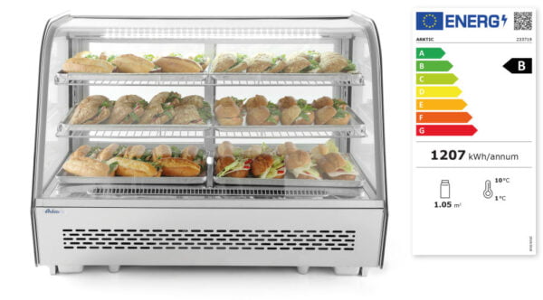 Vitrine de table réfrigérée 120 l 230V 160W – Image 3