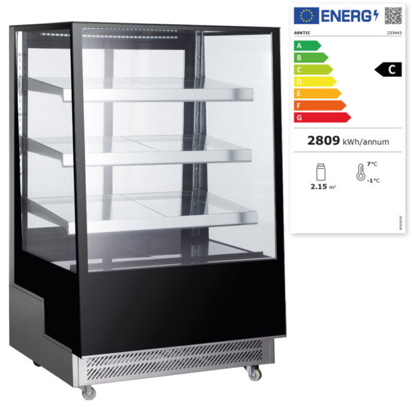 Vitrines réfrigérées - 300L avec 3 étagères inclinées – Image 3