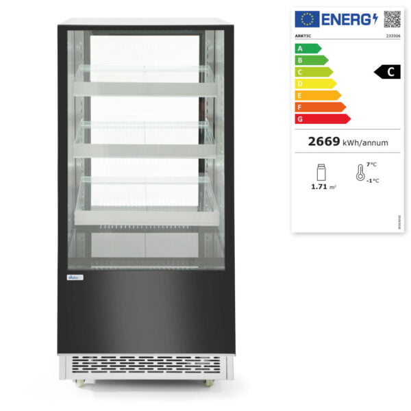 Vitrines réfrigérées - 300L avec 3 étagères inclinées – Image 4